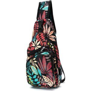 Men Women Sling Backpack Anti Theft Crossbody Shoulder Chest Bag with USB Port